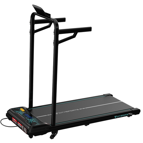 CITYSPORTS WP6FK — Walking Pad 440W, 1–6 km/h, incline 4 levels (up to 13.41%) | Foldable, Black