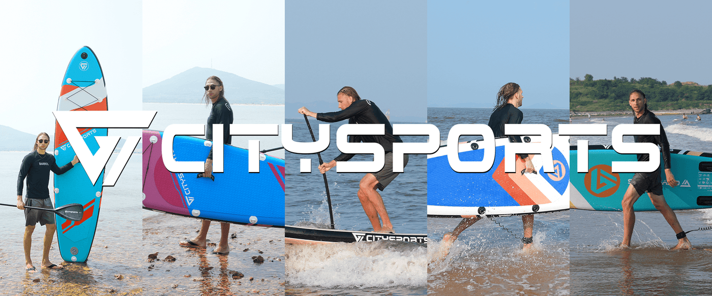 CITYSPORTS inflatable paddle boards used by the water