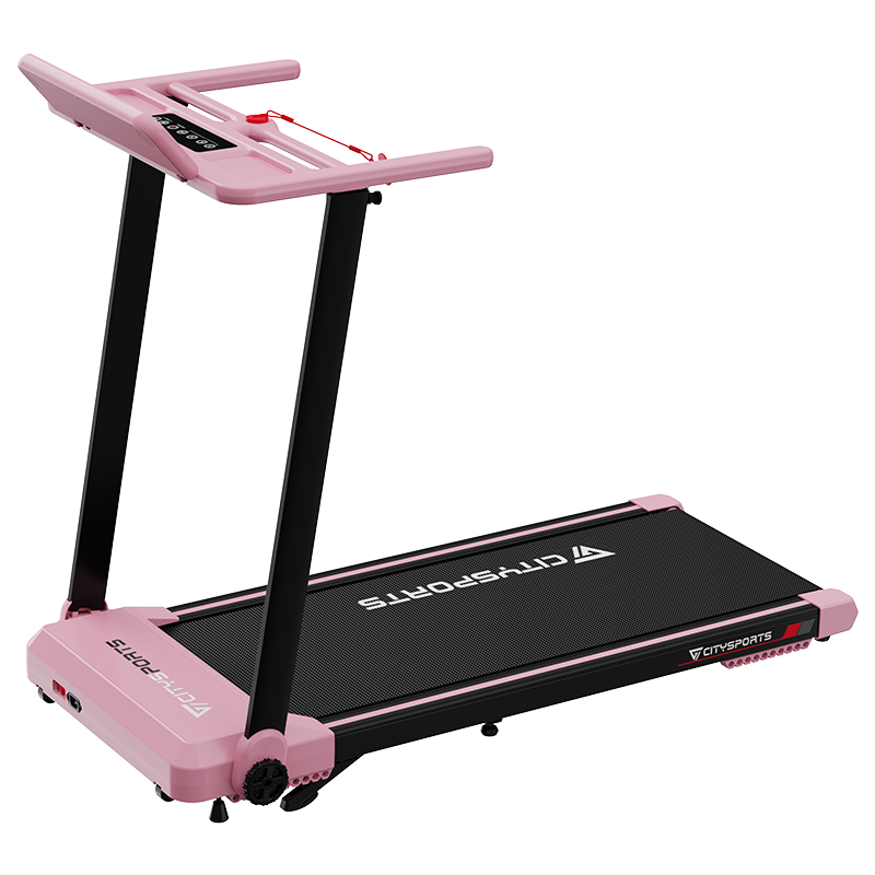 CITYSPORTS WP9 Folding Treadmill – 1400W, 1–12km/h, 26.5kg – Pink