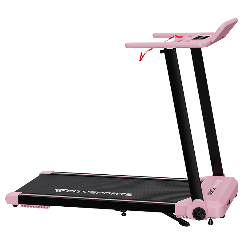 CITYSPORTS WP9 Folding Treadmill – 1400W, 1–12km/h, 26.5kg – Pink