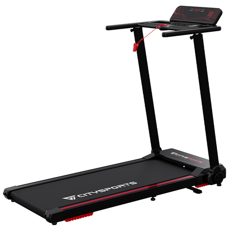 CITYSPORTS WP9 folding treadmill, full side three-quarter view