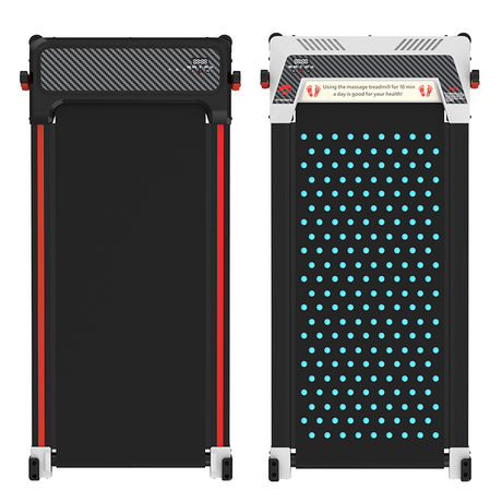 CITYSPORTS ZX3 walking pad, overhead comparison of both surfaces